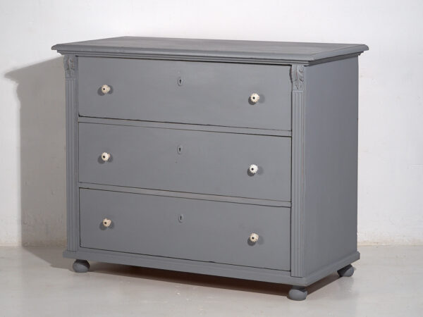 Antigua cómoda de color gris (c.1920) #19