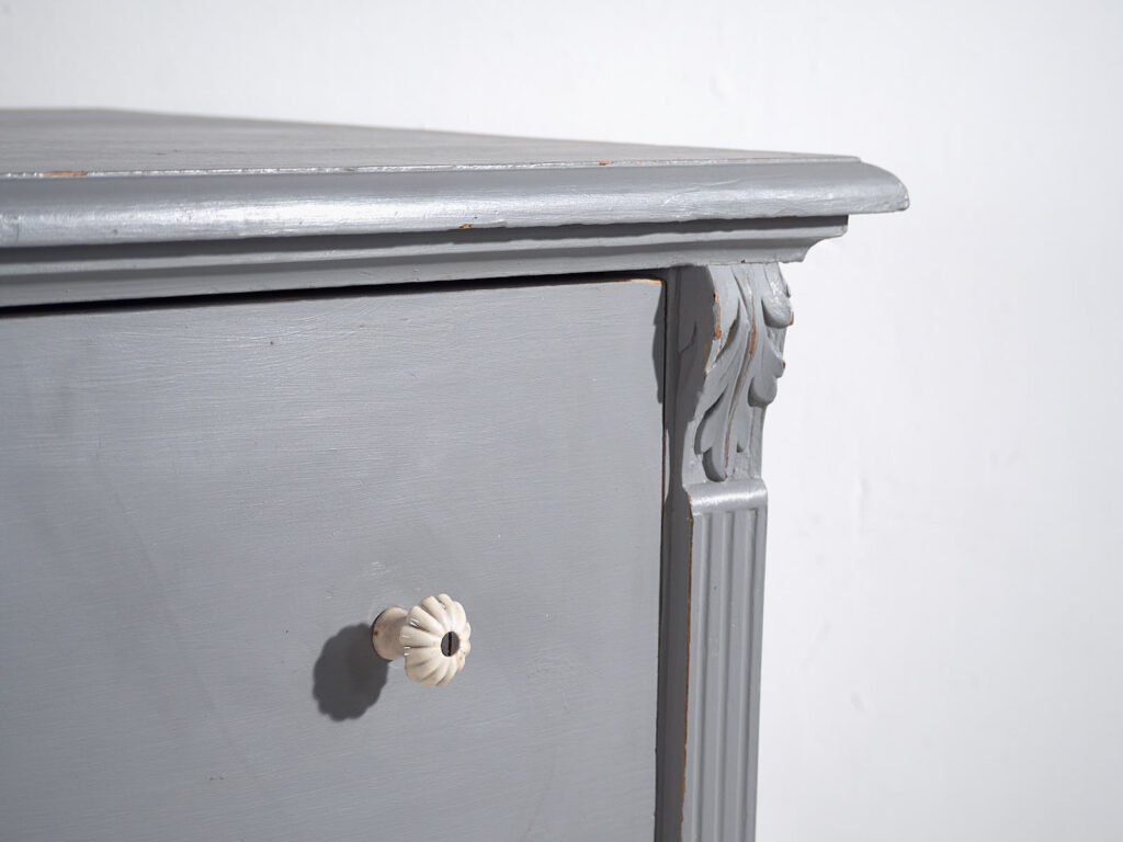 Antigua cómoda de color gris (c.1920) #19
