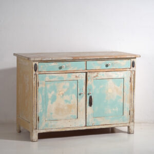 Antique sky blue chest of drawers (c.1920) #20