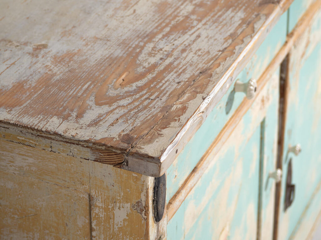 Antique sky blue chest of drawers (c.1920) #20