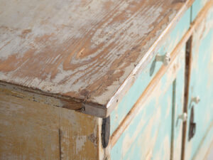Antique sky blue chest of drawers (c.1920) #20