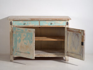 Antique sky blue chest of drawers (c.1920) #20