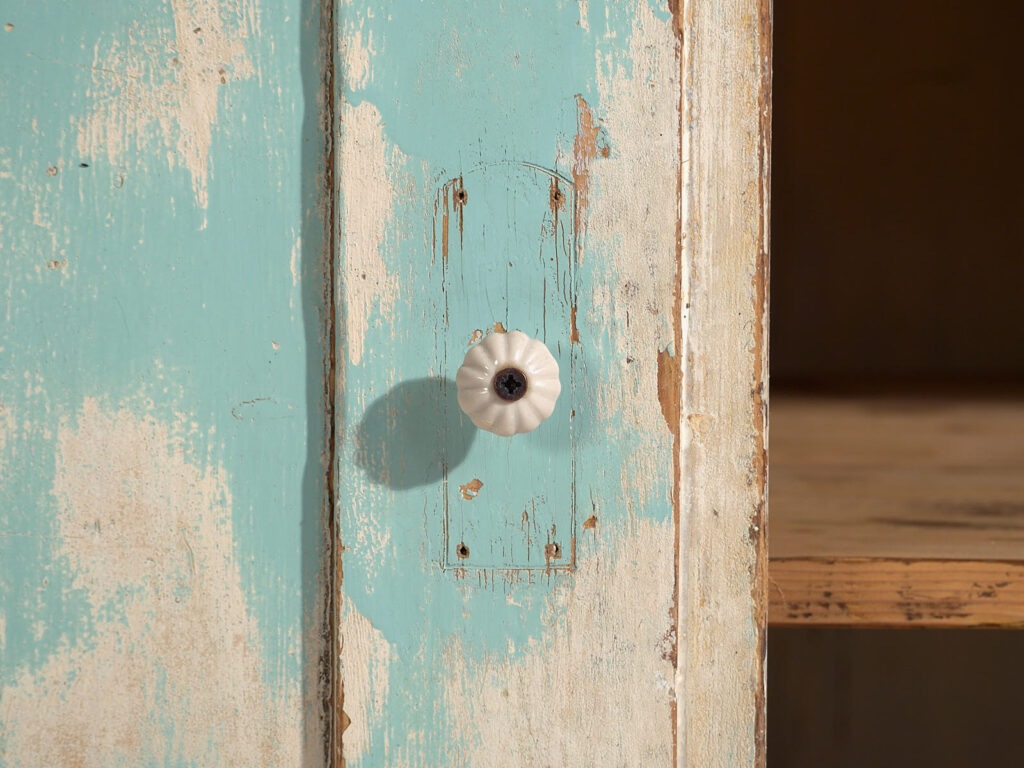 Antique sky blue chest of drawers (c.1920) #20