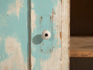 Antique sky blue chest of drawers (c.1920) #20