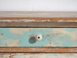 Antique sky blue chest of drawers (c.1920) #20