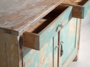 Antique sky blue chest of drawers (c.1920) #20