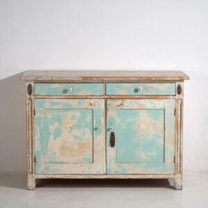 Antique sky blue chest of drawers (c.1920) #20