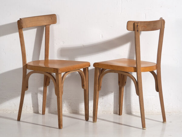 Sillas vintage de madera curvada (c.1940). Conjunto de 4 piezas #1