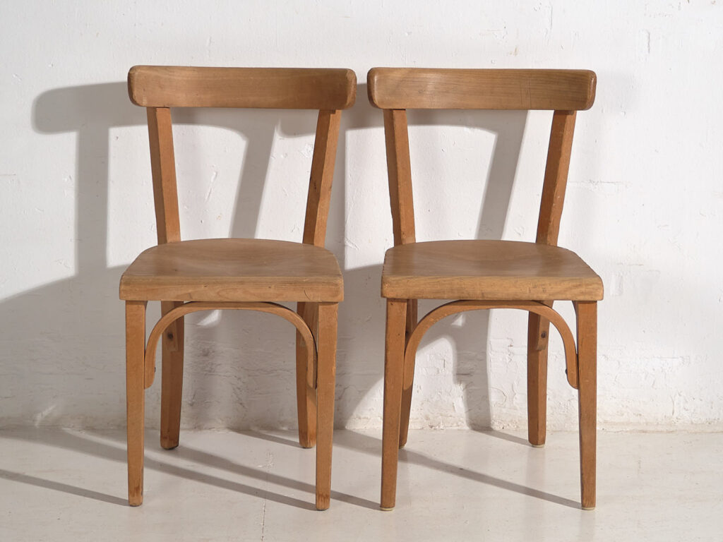 Vintage Viennese style chairs (c.1940). Set of 4 pieces #3