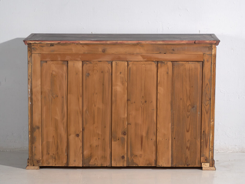 Pequeño armario antiguo de color gris plata (c.1900) #29