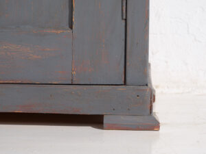 Pequeño armario antiguo de color gris plata (c.1900) #29