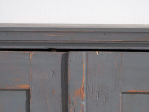 Pequeño armario antiguo de color gris plata (c.1900) #29