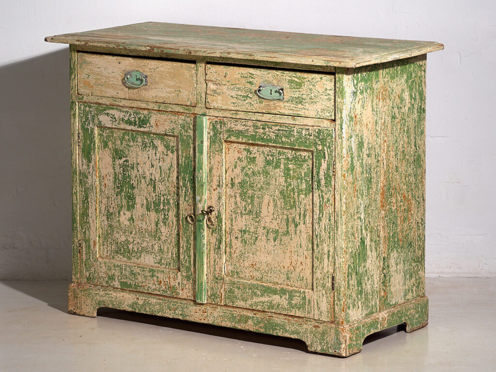 Ancienne commode de chambre avec tons verts (c.1920) #8