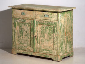 Ancienne commode de chambre avec tons verts (c.1920) #8