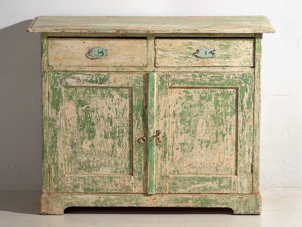 Ancienne commode de chambre avec tons verts (c.1920) #8