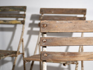 Antiguas sillas para jardín (c.1920). Conjunto de 4 piezas #31