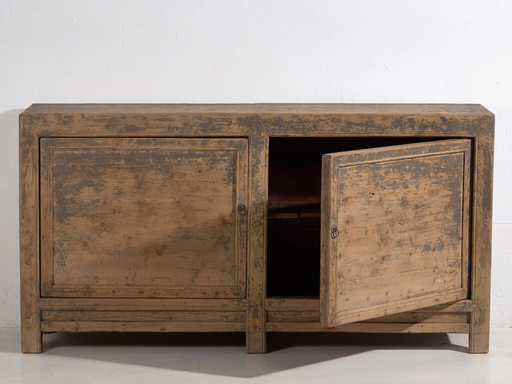 Aparador antiguo con pátina de color gris (c.1900) #78