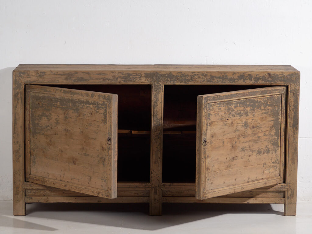 Aparador antiguo con pátina de color gris (c.1900) #78