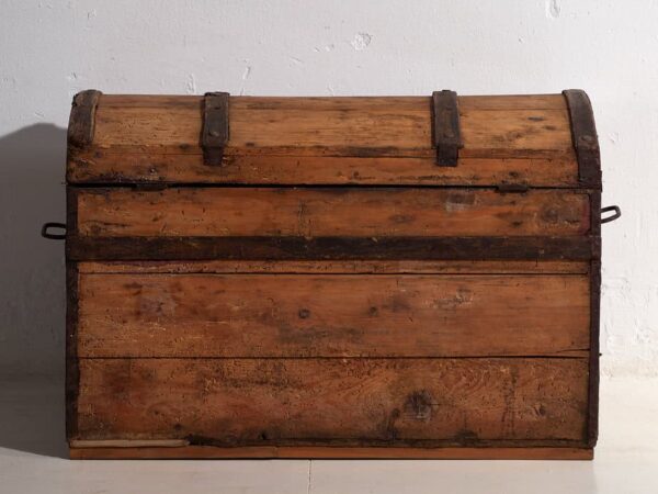 Cofre antiguo de madera lavada (c.1900) #43