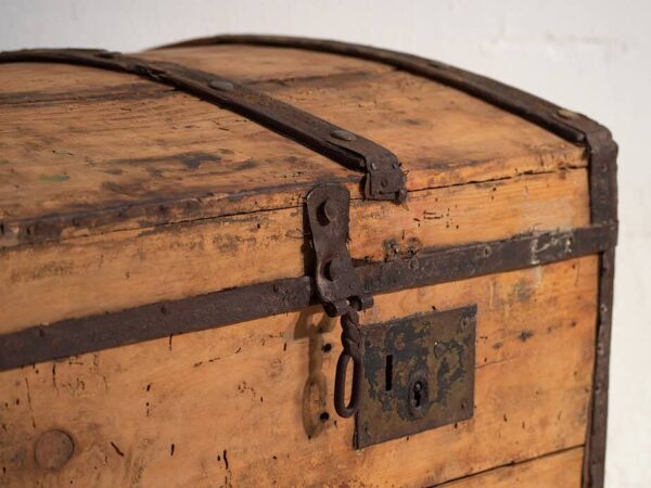 Cofre antiguo de madera lavada (c.1900) #43