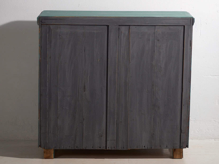 Cómoda antigua de color verde esmeralda (c.1920) #4