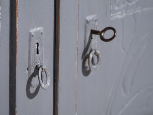 Cómoda antigua de dos puertas (c.1920) #3