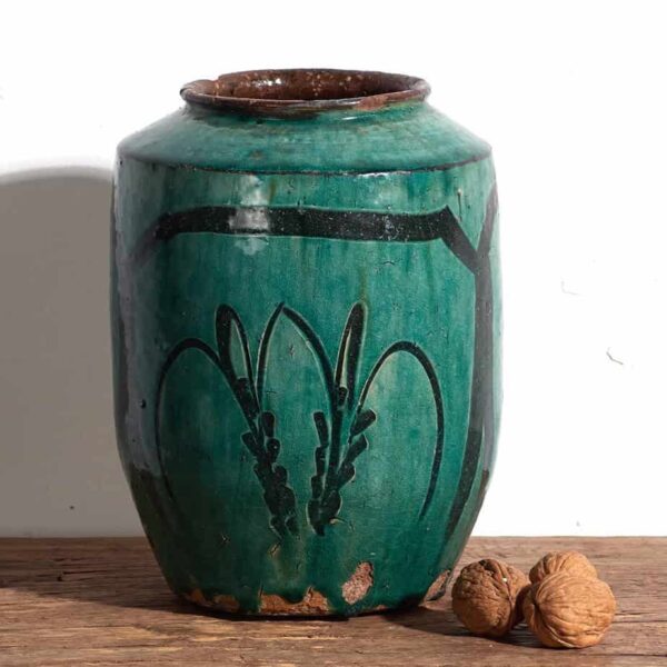 Ancien vase en céramique oriental (vers 1820) #3