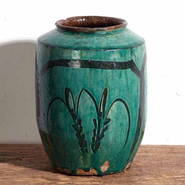Ancien vase en céramique oriental (vers 1820) #3