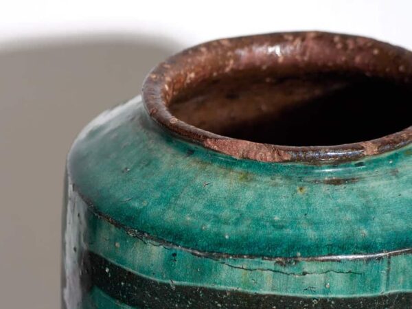 Ancien vase en céramique oriental (vers 1820) #3