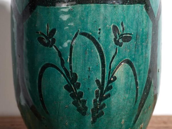 Ancien vase en céramique oriental (vers 1820) #3