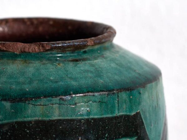 Ancien vase en céramique oriental (vers 1820) #3