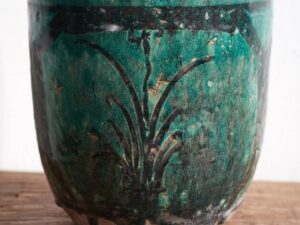 Jarrón esmaltado antiguo de estilo oriental (c.1820) #8