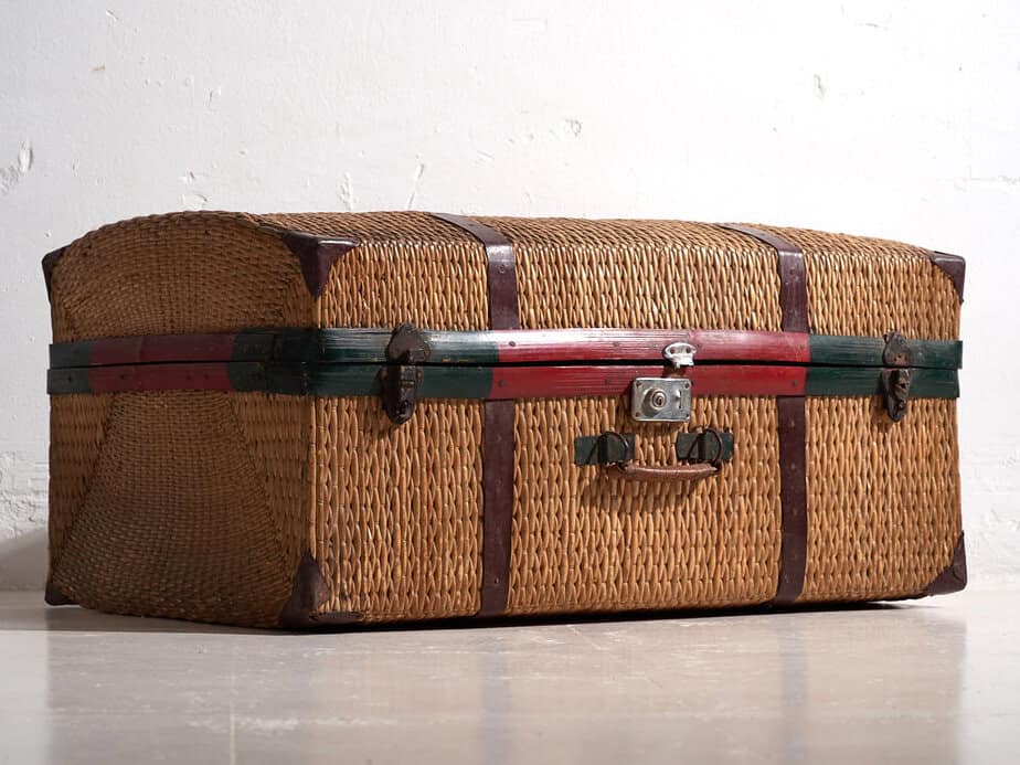 Ancienne valise en bambou (c.1920)