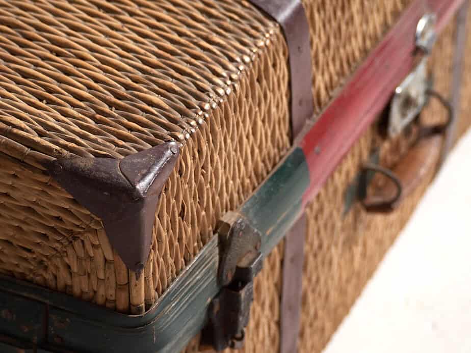 Ancienne valise en bambou (c.1920)