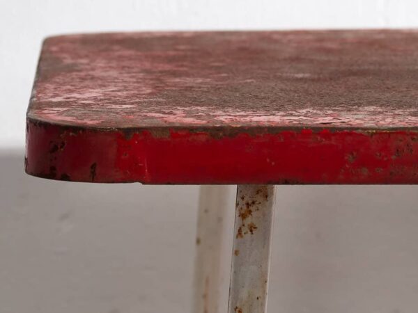 Mesa de jardín antigua de color rojo (c.1920) #19