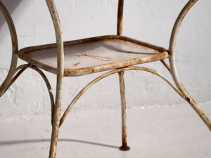 Mesa roja antigua para jardín (c.1920) #2