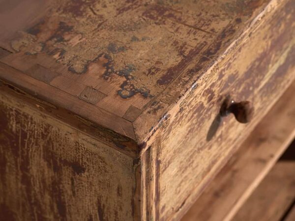 Comptoir ancien avec patina marron (c.1920) #96