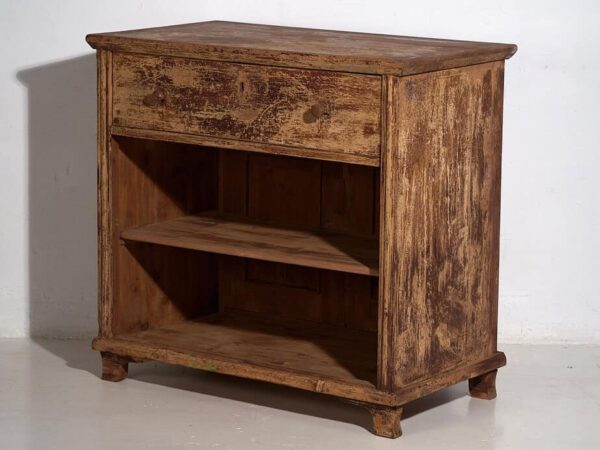Comptoir ancien avec patina marron (c.1920) #96