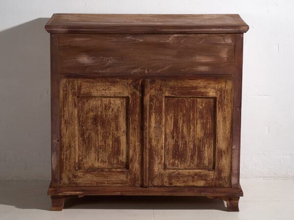 Comptoir ancien avec patina marron (c.1920) #96