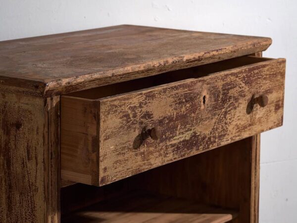 Comptoir ancien avec patina marron (c.1920) #96