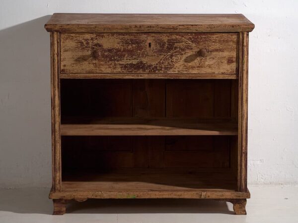 Comptoir ancien avec patina marron (c.1920) #96