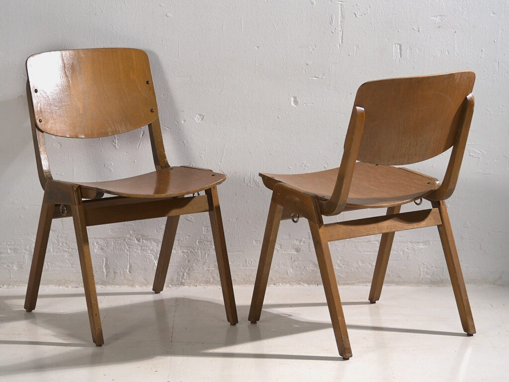 Sillas Thonet vintage para comedor (c.1950). Conjunto de 4 piezas