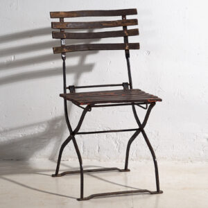 Sillas plegables de exterior antiguas (c.1920). Conjunto de 4 piezas #33