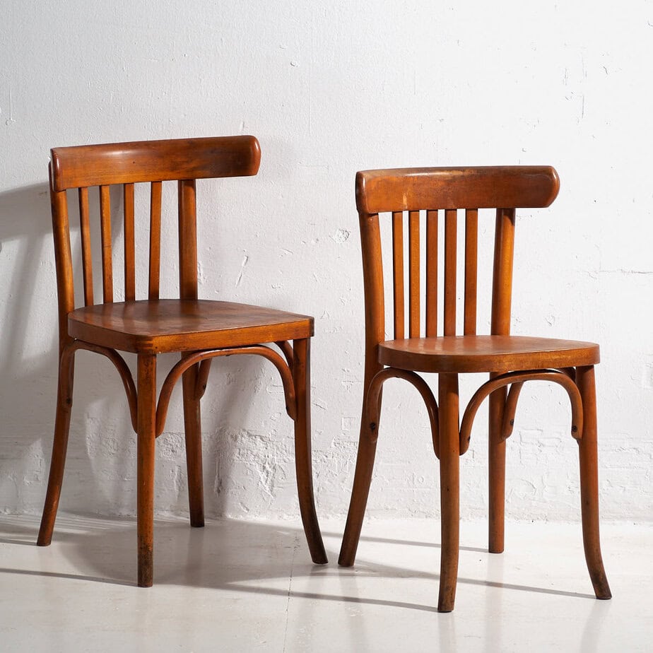 Sillas bistrot Thonet antiguas (c.1900). Conjunto de 2 piezas #14