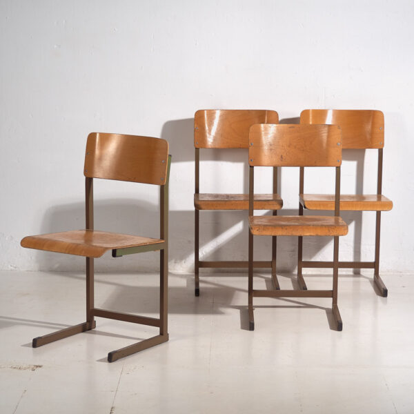 Sillas vintage para salón (c.1950). Conjunto de 4 piezas