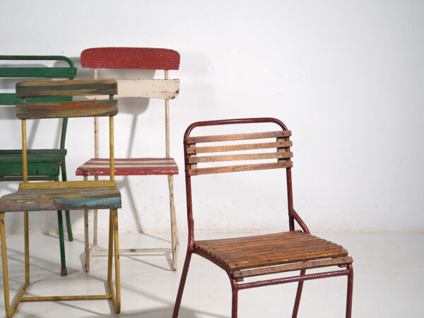Antiguas sillas de exterior (c.1920). Conjunto de 4 piezas #16