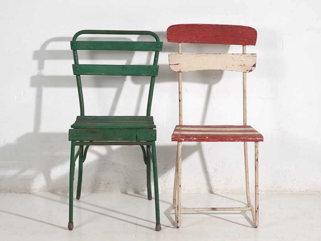 Antiguas sillas de exterior (c.1920). Conjunto de 4 piezas #16