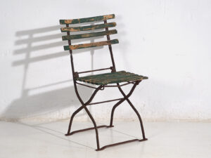 Sillas plegables de exterior antiguas (c.1920). Conjunto de 4 piezas #33