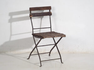 Sillas plegables de jardín antiguas (c.1920). Conjunto de 4 piezas #34