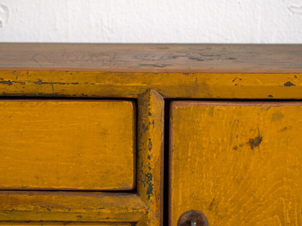 Meuble TV ancien jaune (c.1900) #18